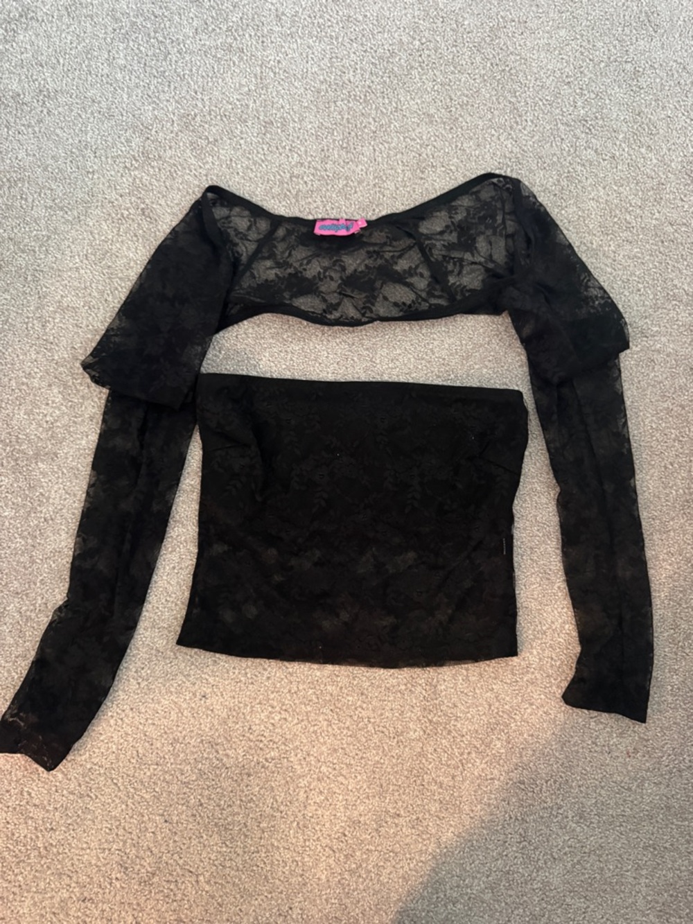 Black Edikted Two Piece Top